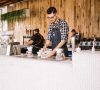 barista serving coffee